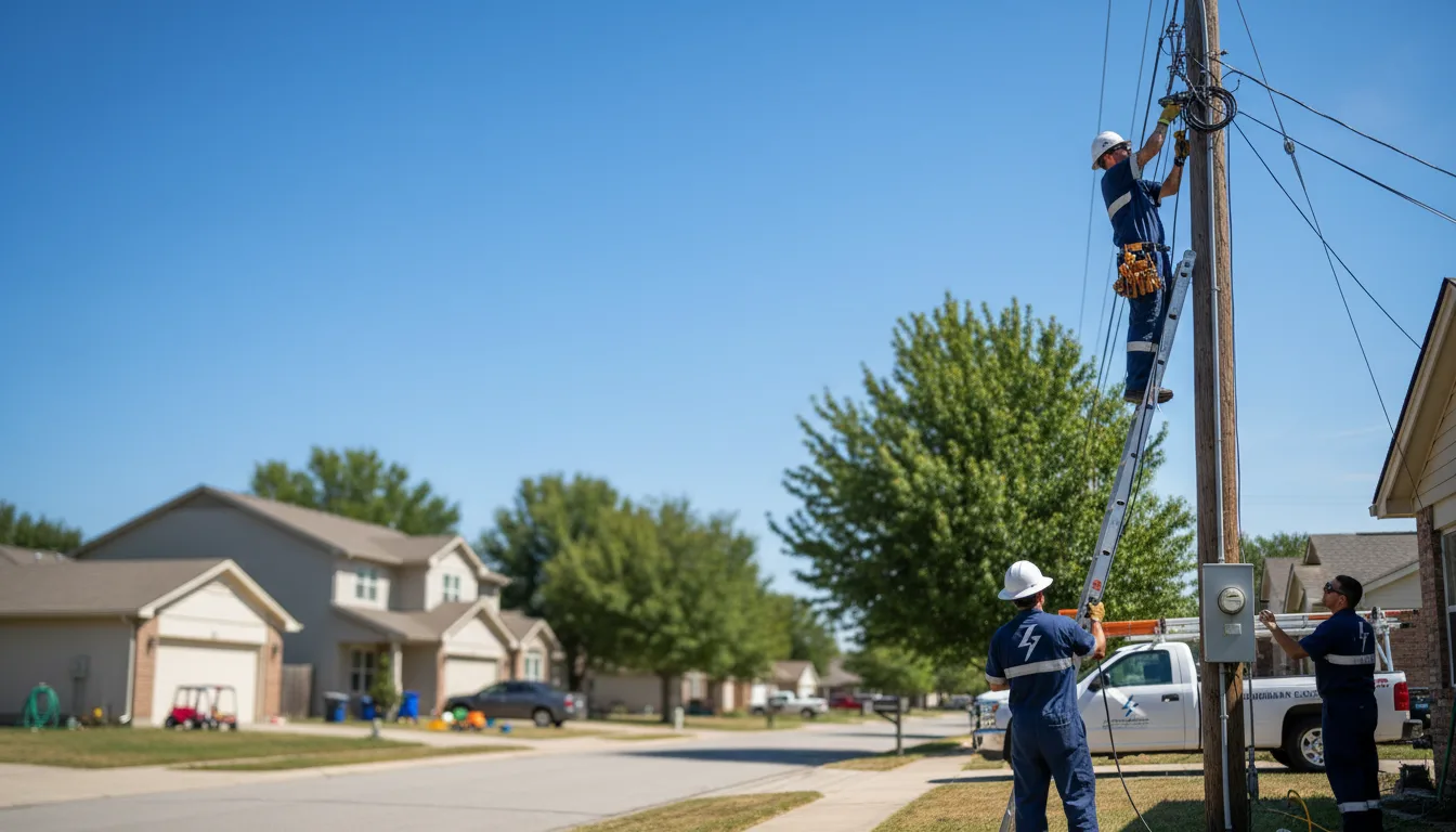 Residential electrician providing installation services in Rover, AR